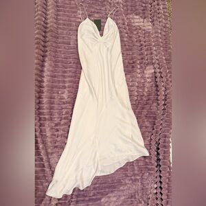 All Saints White Asymmetrical Dress